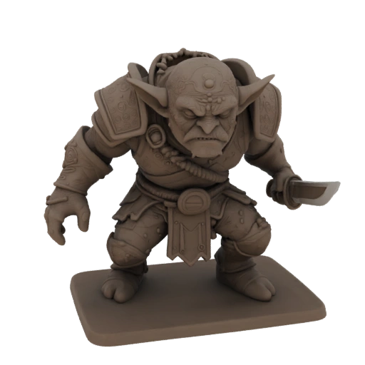 Fantasy Goblin Enemy Miniature STL - Battle Ready