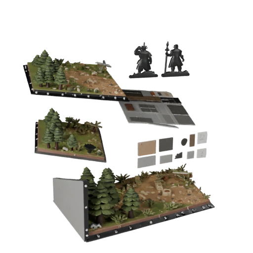 Modular Forest Display Diorama | Kitbash Kit Asset Pack