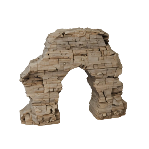 Sandstone Arch Rock Modular 3D Kit for Level Building