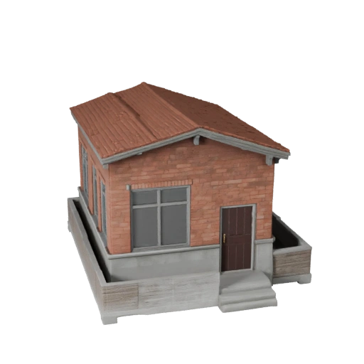 Tiny House 3D Model for Blender - Render Asset for Architecture
