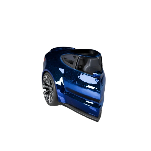 Modelo 3D de Coche Eléctrico de Alto Poligonaje para Renders de Estudio