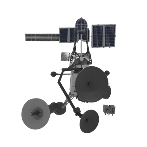 Telescopio Orbitale di Ricerca Stampabile Asset 3D