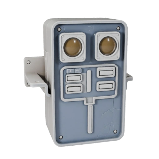 Büro-Zugangsscanner 3D-Druck-Asset für Hobbyzwecke