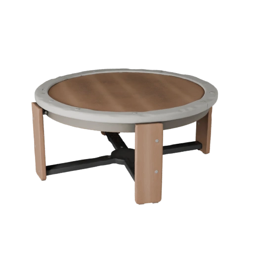 Round Coffee Table Unreal Engine 3D Asset for Game Engines