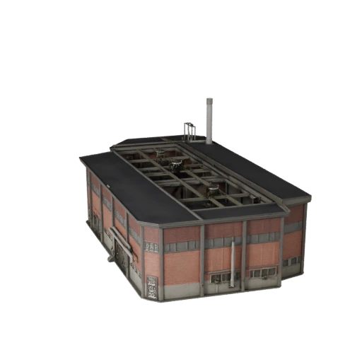 Water Treatment Plant 3D Model - Realistic Archviz Asset