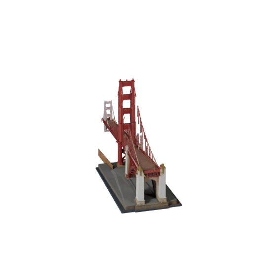 Golden Gate Bridge 3D Model - Realistic Archviz Asset