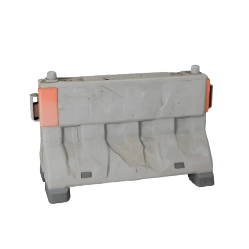 Site Safety Traffic Barrier 3D Asset for Simulation