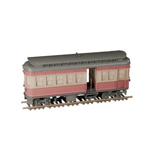Train de voyageurs vintage imprimable STL Modèle 3D pour