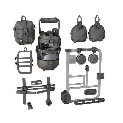 Survival Canteen Kit 3D Print Asset for Studio Use