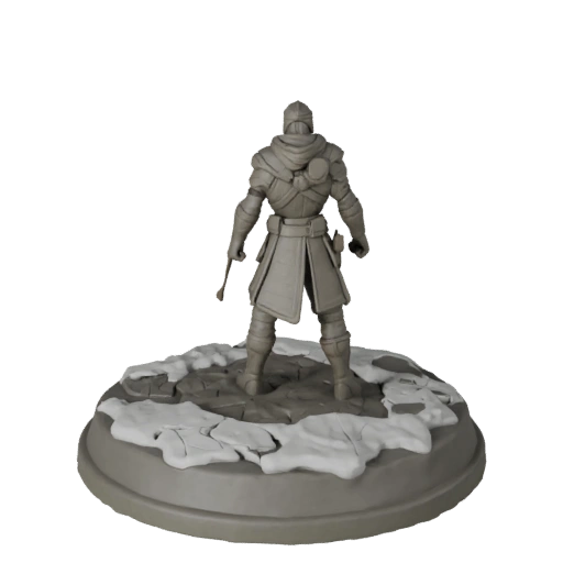 High Poly Snow Round Base | Hero Render Detail Asset Pack