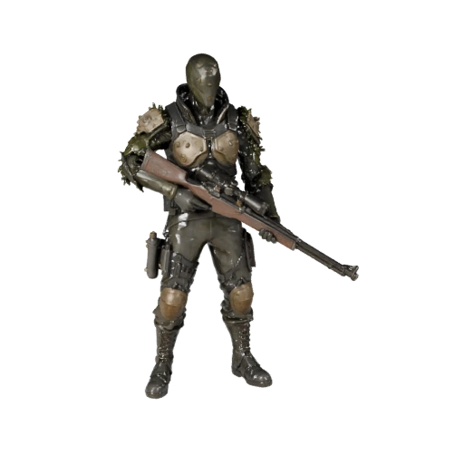 Sci-Fi ENEMY Sniper Character Model - Rigged