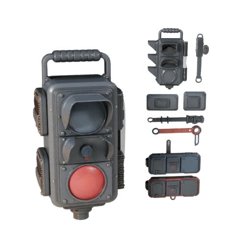 Baliza de Señal Urbana 3D para Niveles Indie