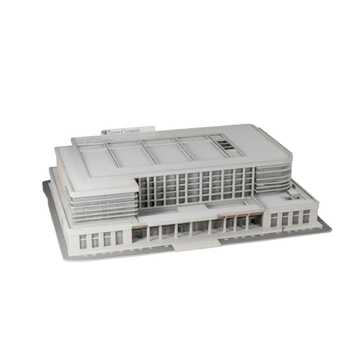 Modelo STL Imprimível de Centro de Exposições 3D - Ativo de Escala Imprimível
