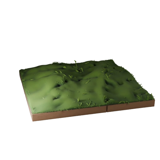 Grassland Hill Tile Unreal 3D Asset for Realtime Builds