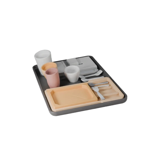 Set da colazione da picnic 3D Asset per uso con game engine