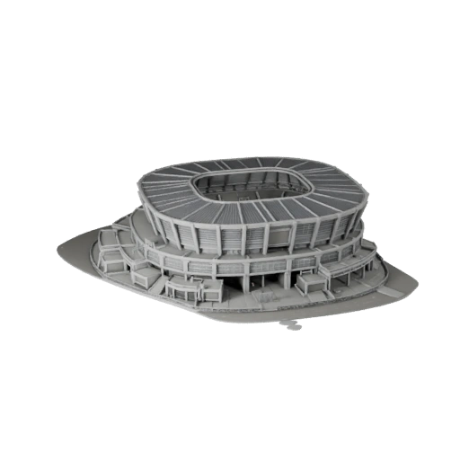 Stadium Exterior 3D Model for Unity - Game Asset for Architecture