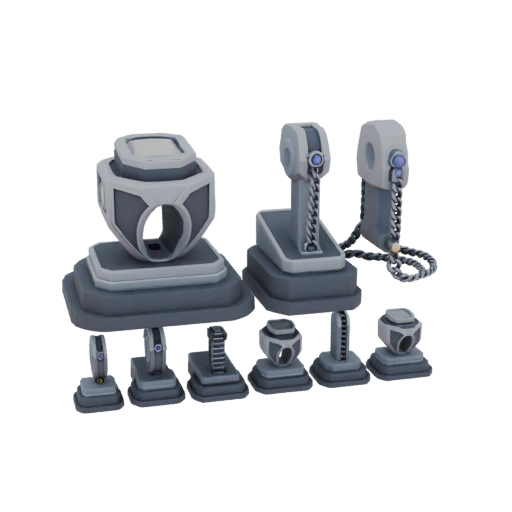 Luxus Ring- und Anhänger-Set 3D-Asset für STL-Druck