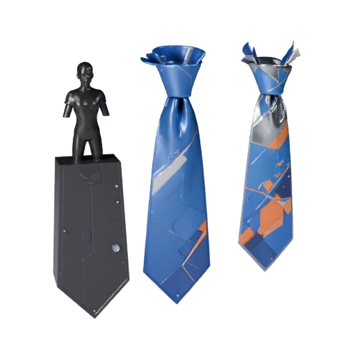 Cravatta Stilizzata Asset di Moda 3D per Giochi e Tempo Reale
