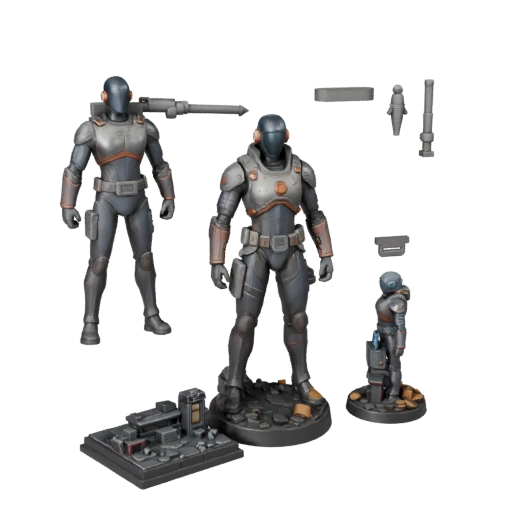 Collectible Space Toy Photo Set | Display Pack 3D Asset