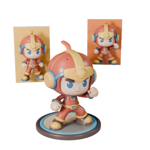 Printable Cute Mascot Character | STL Print Asset Pack