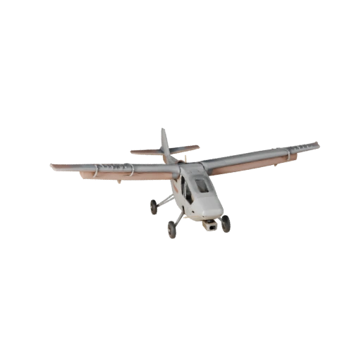 Fixed Wing Drone 3D Model for Blender & Games - Realistic