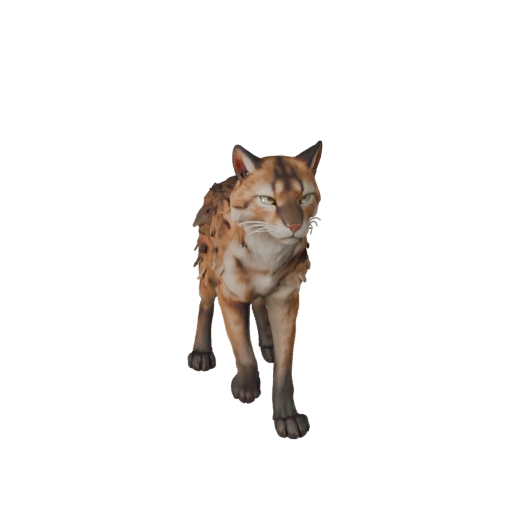3D модель рыси для Blender - PBR ресурс с текстурами | Бесплатно