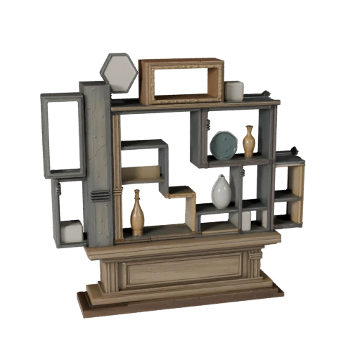 Handmade Wall Art 3D Asset for Casual Game Engines