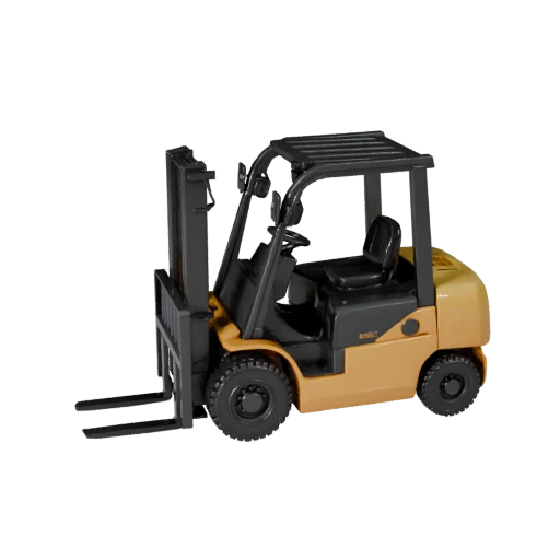 Printable Forklift STL 3D Model - Display & Collectibles