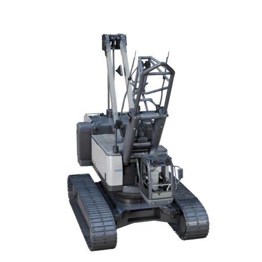 Crawler Crane 3D Model for Blender & Games - PBR Asset