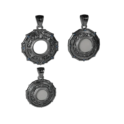 Ornate Medallion 3D Game Asset for Realtime Engines