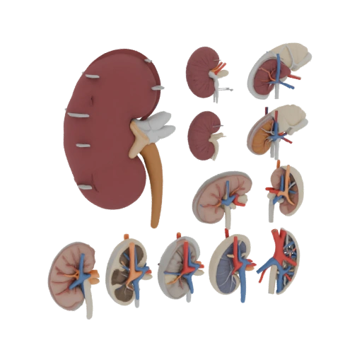 Modelo 3D de Rim Vascular Pronto para Impressão para Hobby STL