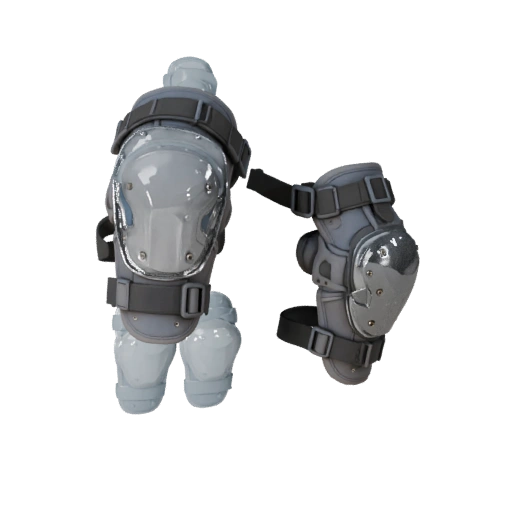 Trainings-Knieschoner 3D-Asset für Casual-Level