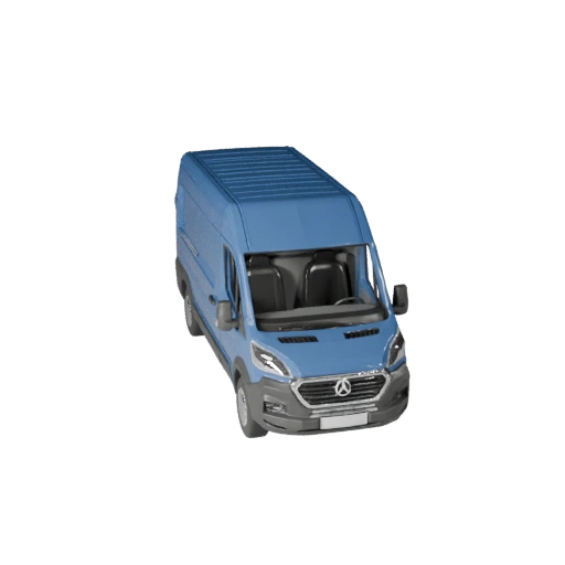 Low Poly Delivery Van 3D Model for Unity & Unreal Games