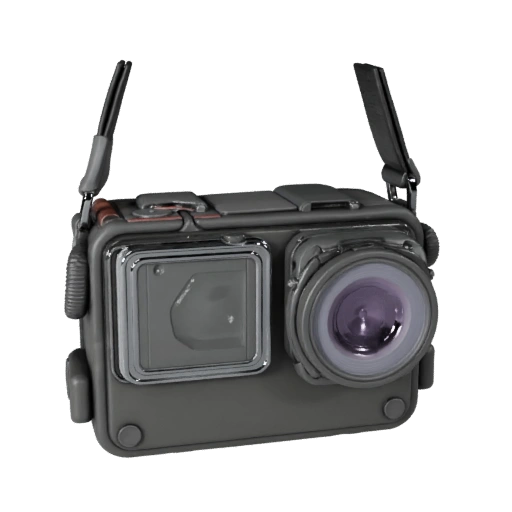 Hochdetaillierte Trainingskamera 3D-Asset für Studio