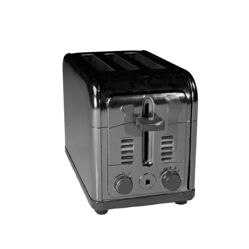 Stainless Toaster 3D Asset for Casual Game Engines