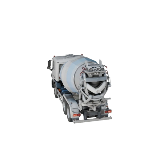 Zementmischer-LKW 3D Modell für Blender - Realistisches PBR (Legacy)