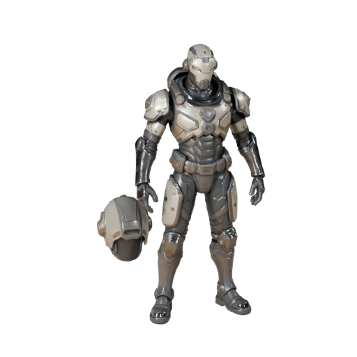 Personaggio Boss Comandante Sci-Fi - Modellato