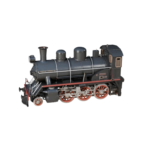 Locomotive à vapeur 3D Modèle pour Blender & Jeux - Réaliste