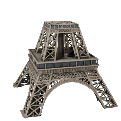3D модель Эйфелевой башни - Реалистичный ассет для архитектурной визуализации