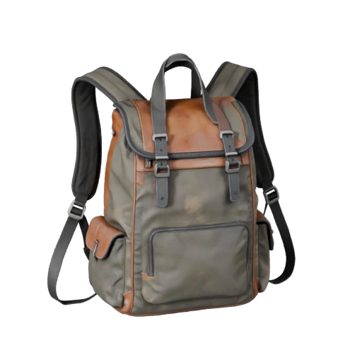 Stylized Luxury Backpack 3D Asset for Casual Games