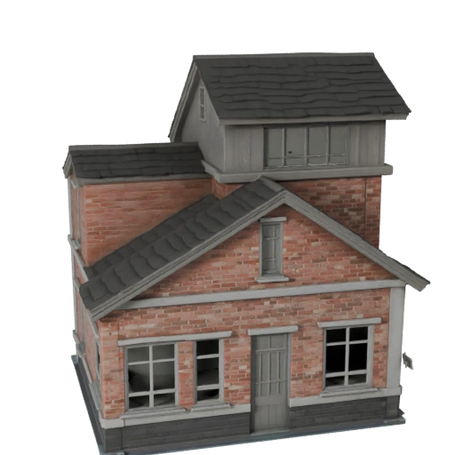 Ranchhaus 3D-Modell für Blender - Render-Asset für Architektur