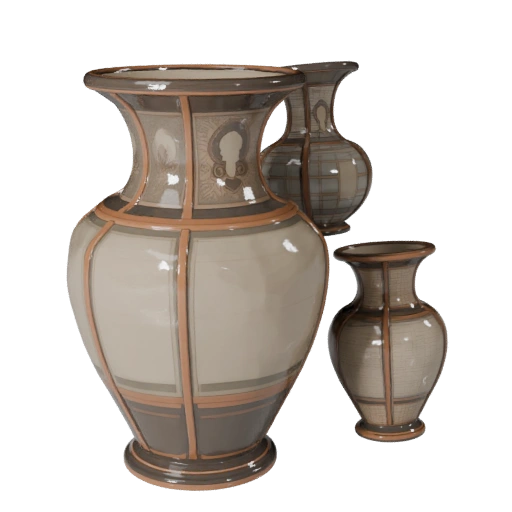 Stylized Luxury Vase 3D Game Asset for Indie Levels