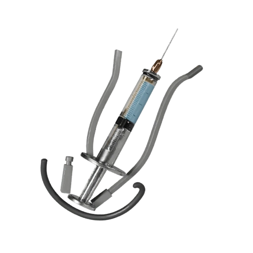Stylized Surgical Style Syringe Model 3D Game Asset