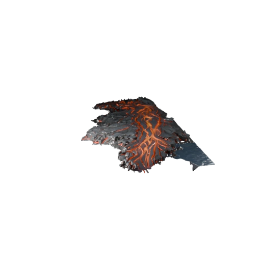 Lava Stream Terrain Unreal 3D Asset for Realtime Builds
