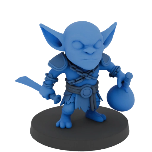 Miniatura Goblin Sciamano Fantasy STL - Rush