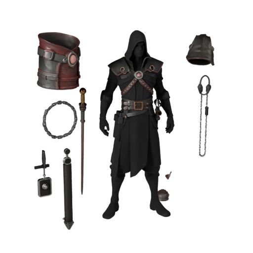 Fantasy Assault Assassin Character Model - Rigged