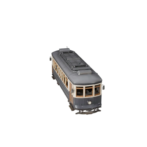 Modèle 3D de tramway vintage pour Unity - Asset temps réel