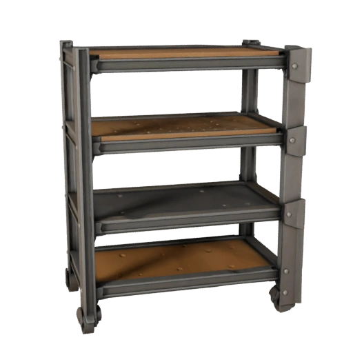 Industrielles Teilegestell 3D-Asset für Echtzeit-Level