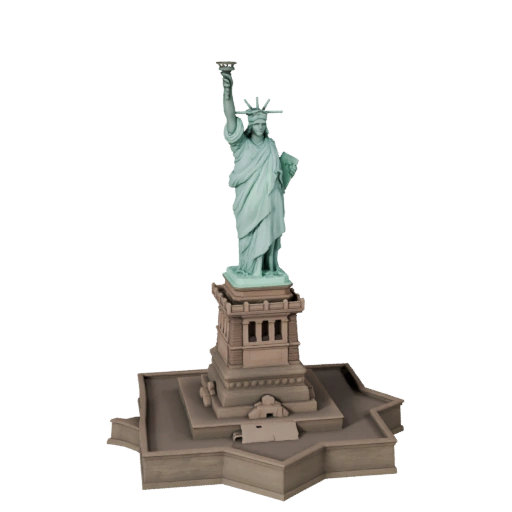 Modelo 3D da Estátua da Liberdade para Unreal - Ativo em Tempo Real