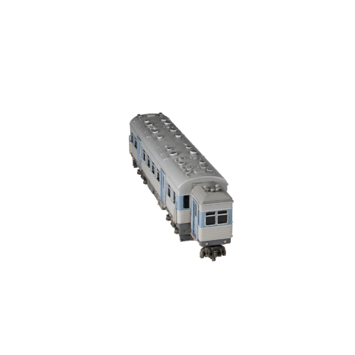 Passenger Train 3D Model for Blender & Games - Realistic